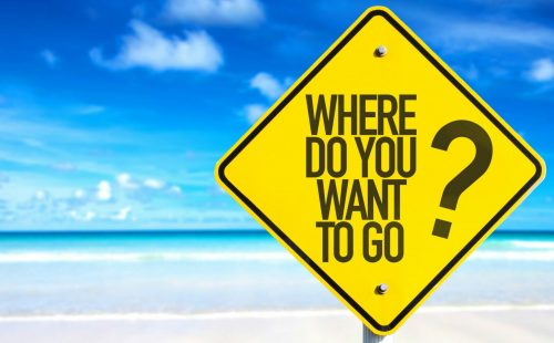 Wohin wollen Sie gehen, Strand oder land
